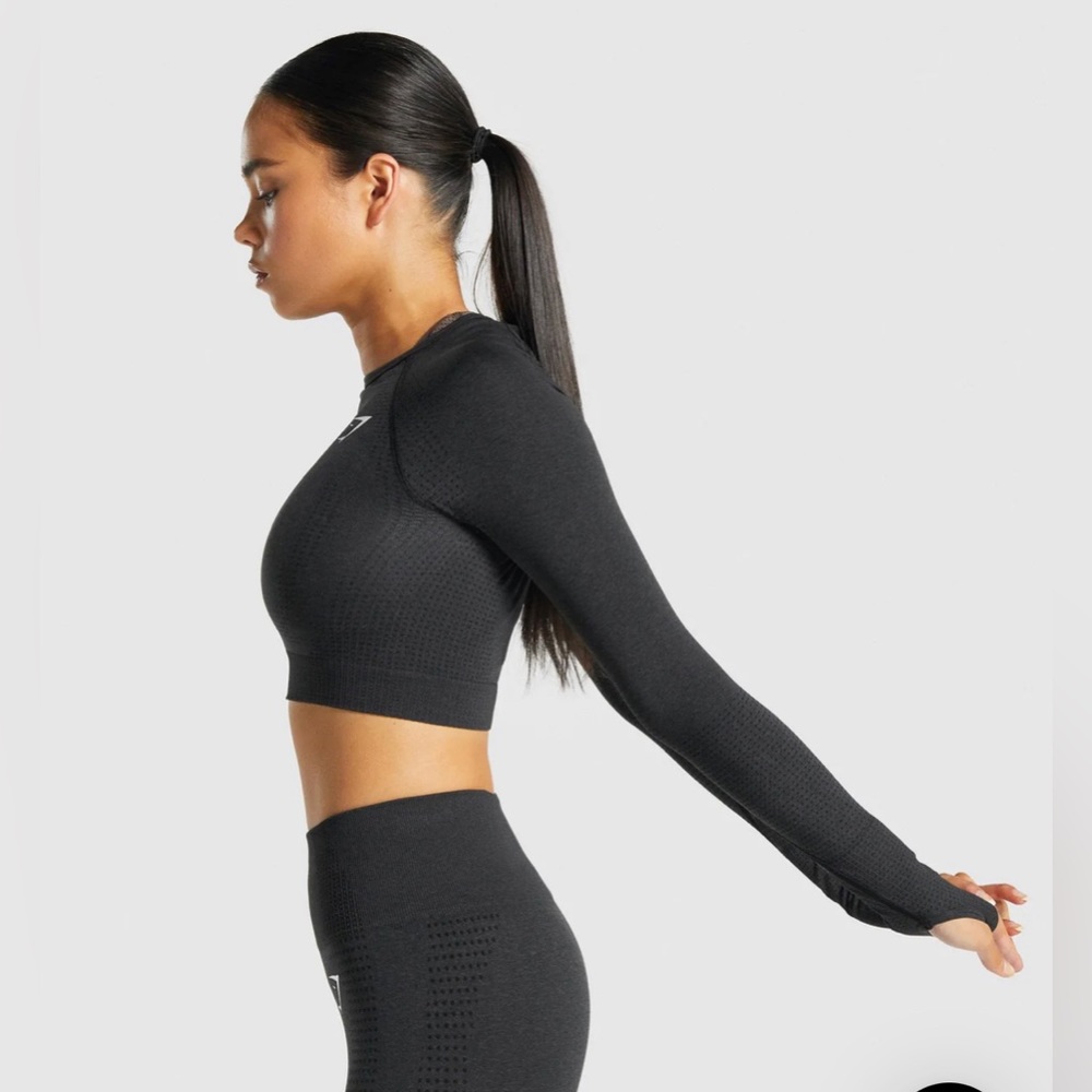 VITAL SEAMLESS 2.0 LONG SLEEVE CROP TOP